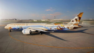 Etihad'ın Boeing 787'si, dünyaca ünlü çizgi film karakterlerini taşıyacak
