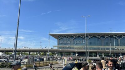 2024 Olimpiyatlarının açılış gününde Fransa ve İsviçre'nin ortak kullandığı Basel-Mulhouse