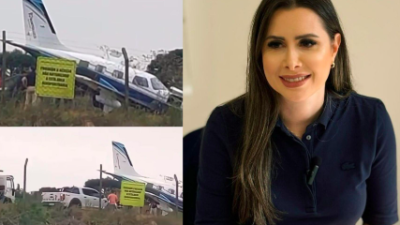 Brezilya'da milletvekili Caroline de Toni ve eşinin içinde bulunduğu uçakta,