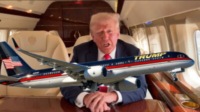 Donald Trump'ın Boeing 757 tipi uçağı teknik bir arıza sonucu