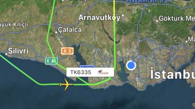 Zürih İstanbul uçuşunu yapan ULS Airlines’e ait Airbus 310 tipi