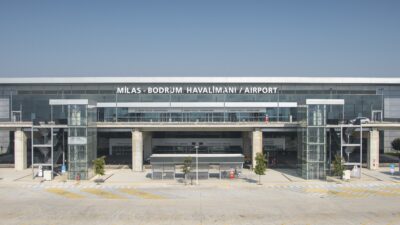 TAV Havalimanları tarafından işletilen İzmir Adnan Menderes, Milas-Bodrum, Üsküp ve