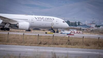 Hindistan şirketi olan Vistara Havayolları’nın Mumbai-Frankfurt seferini yapan Boeing 787
