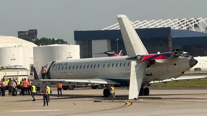 ABD'de Atlanta Havalimanı'nda Delta Hava Yolları'na ait A350 tipi uçak,