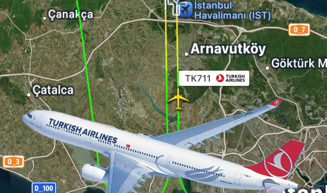 THY’nin TC-JNI kuyruk tescilli Airbus 330-300 tipi yolcu uçağı, 18