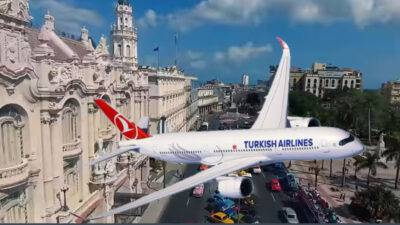 Türk Hava Yolları’nın (THY) sefer yaptığı ülkelerden biri olan Küba’ya