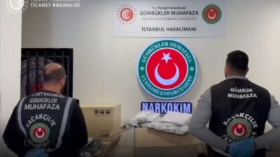 Ticaret Bakanlığı Gümrükler Muhafaza ekiplerince, narkotik suçlarla mücadele çalışmaları kapsamında,