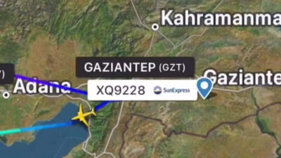 Gaziantep semalarında pilotlar tanımlanamayan cisim rapor edince SunExpress uçağı divert