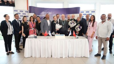 Gazipaşa-Alanya Havalimanı, Copenhagen Air Taxi’nin Billund’dan gerçekleştirdiği ilk uçuşu törenle