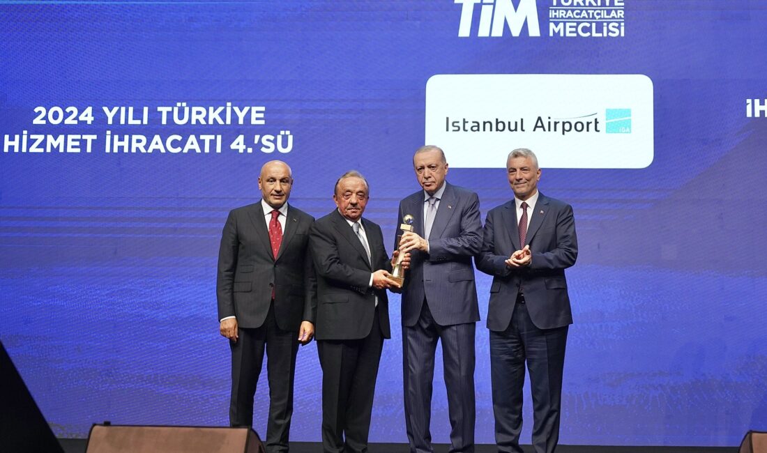 İGA İstanbul Havalimanı 2024 yılı hizmet ihracatında 4’üncü sırada yer