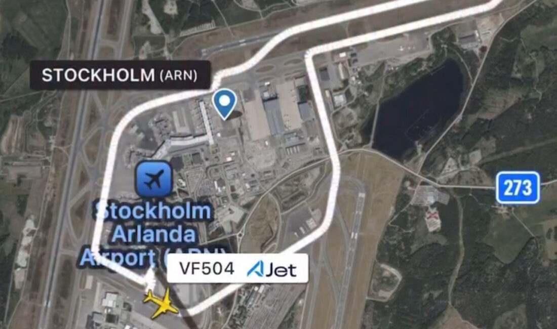 Ajet’in Stockholm Ankara seferini yapacak uçağı arıza nedeniyle park yerine