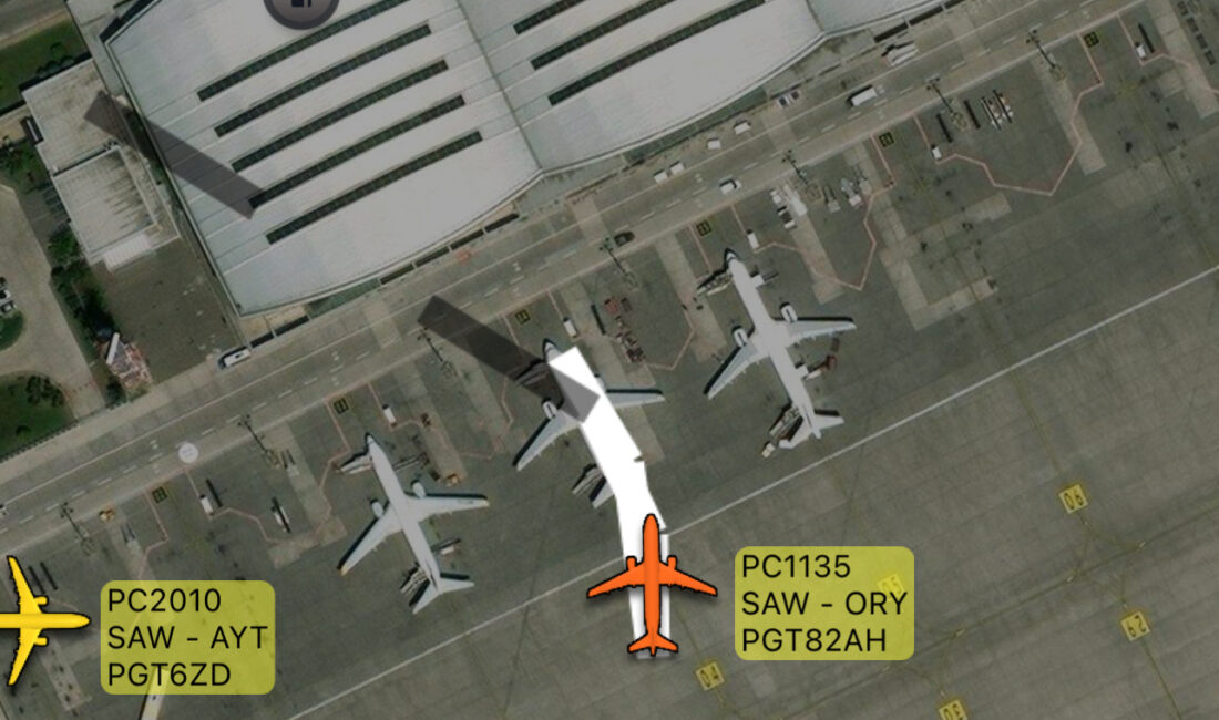 Pegasus’un bugün saat 13:35’te Sabiha Gökçen Havalimanı’ndan Paris’e gidecek olan