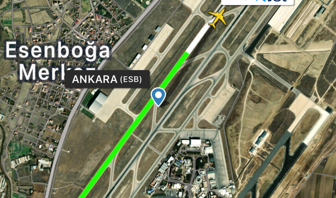 Ajet uçağı Ankara’ya inişte arıza nedeniyle pistte kaldı: Bazı uçaklar