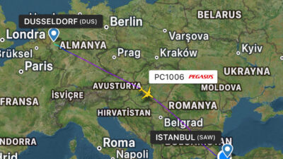 Pegasus’un Düsseldorf İstanbul uçağı 10 saat 37 dakika gecikmeli geldi

