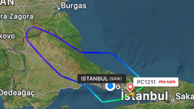 Pegasus uçağı arıza nedeniyle Bulgaristan üzerinden İstanbul’a geri döndü