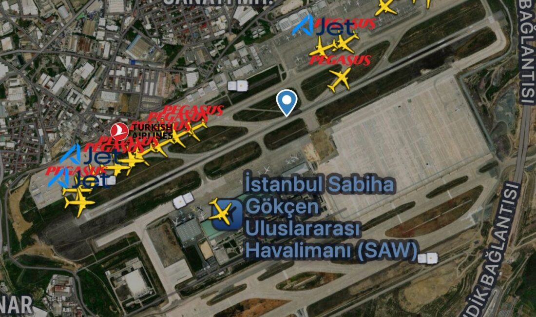 Sabiha Gökçen’in yeni pistinde inşaat çalışması Sabiha Gökçen’i kullanan pilotlar için yayımlanan NOTAM olarak adlandırılan havacıları