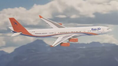 Afgan Kam Air’e ait Airbus 340 tipi yolcu uçağının iniş