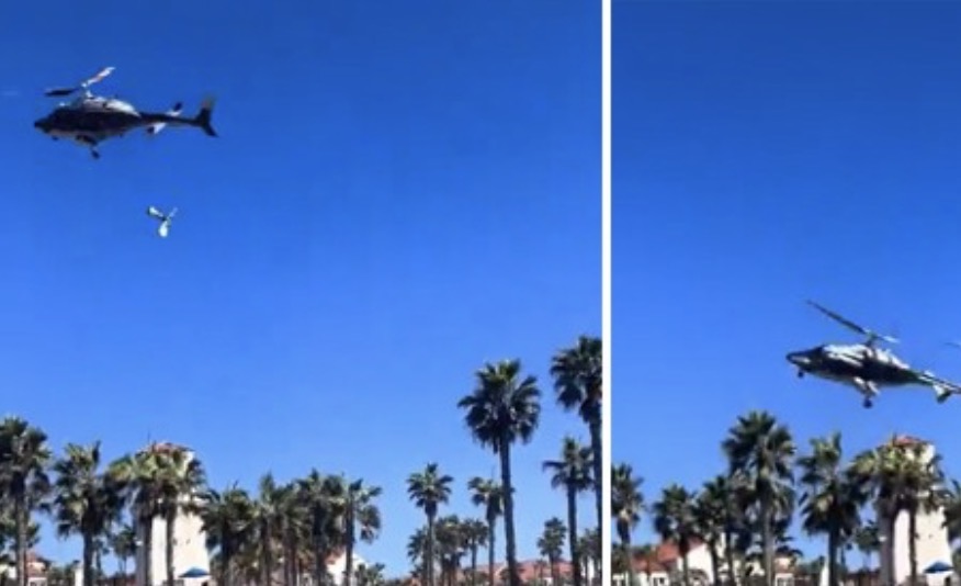 ABD'nin Kaliforniya eyaletinde bir helikopter düştü. Beş kişi yaralandığı kaza