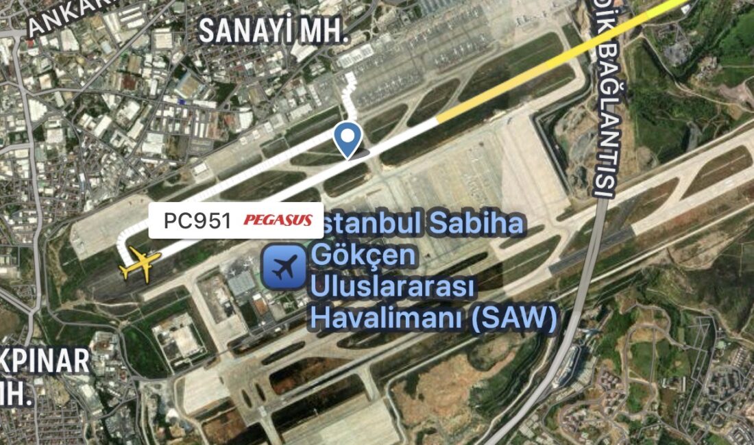 Pegasus’un bugün saat 15:50’deki İstanbul Sabiha Gökçen Havalimanı’ndan Zürih’e gidecek