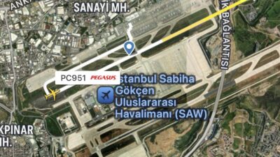 Pegasus’un bugün saat 15:50’deki İstanbul Sabiha Gökçen Havalimanı’ndan Zürih’e gidecek
