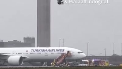 THY’nin bugün TK1821 sefer sayılı İstanbul’dan Paris’e giden Boeing 777