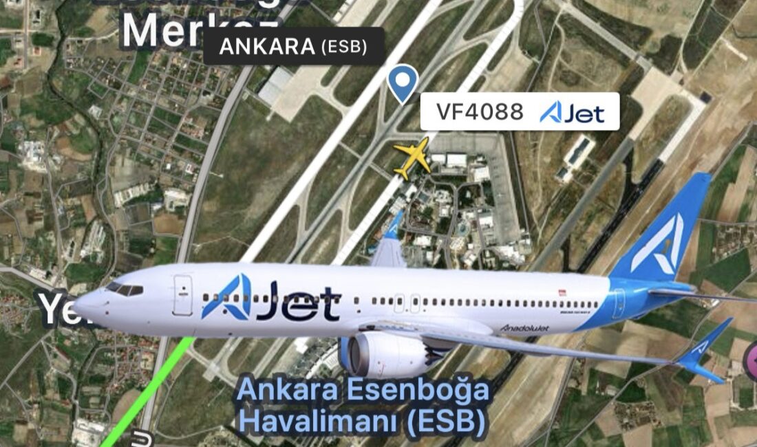 AJet’in Ankara’dan Çukurova’ya gidecek uçağında arıza Ajet’in önceki gün saat 16:35’te Ankara Esenboğa’dan Çukurova’ya havalanması