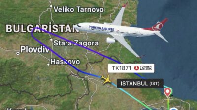 THY’nin Venedik’e giden uçağı Bulgaristan üzerinden İstanbul’a geri döndü
