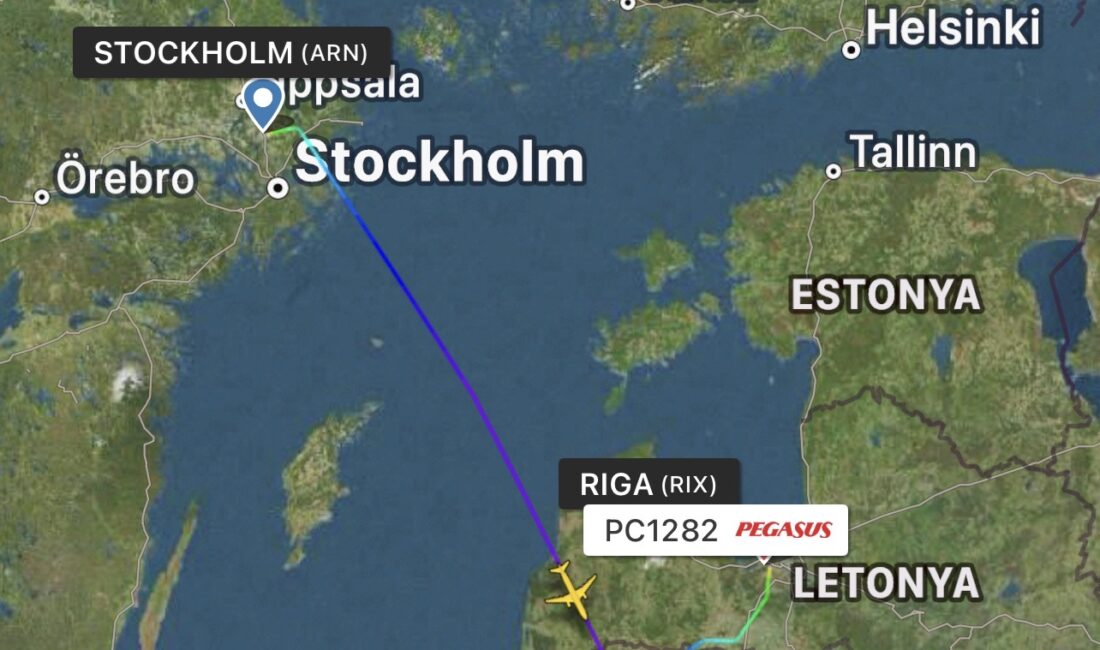 Yolcu rahatsızlanınca Riga’ya indi Pegasus’un İstanbul’a gelen uçağı yolcu rahatsızlanınca Riga’ya indi