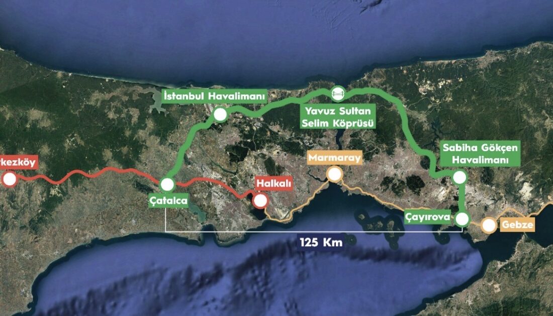 İstanbul’un iki havalimanı demiryolu ile birbirine bağlanacak Ulaştırma ve Altyapı Bakanı Abdulkadir Uraloğlu, Gebze–Sabiha Gökçen Havalimanı–Yavuz Sultan