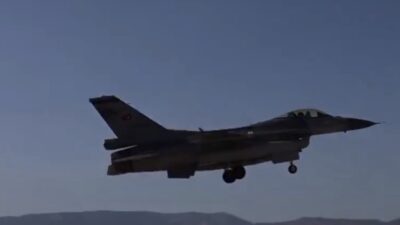 Balıkesir’de, 9. Ana Jet Üssü Komutanlığı filosuna ait F-16 uçağımızın
