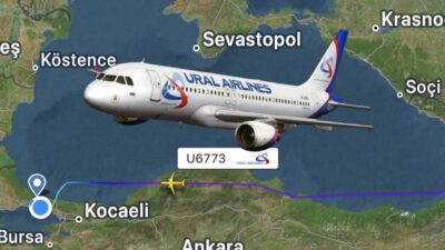 Rusya merkezli Ural Havayolları’nın 22 Şubat’taki Ekaterinburg Koltsovo Havalimanı’ndan İstanbul’a