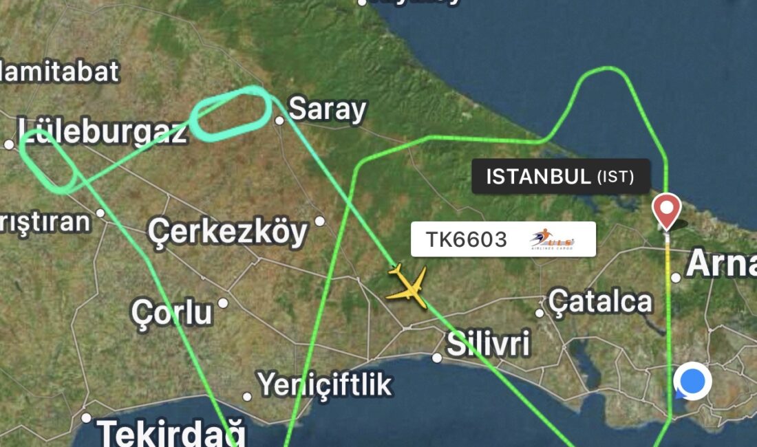 Litvanya’ya giden uçak İstanbul’a geri döndü. İniş ağırlığına gelmesi için
