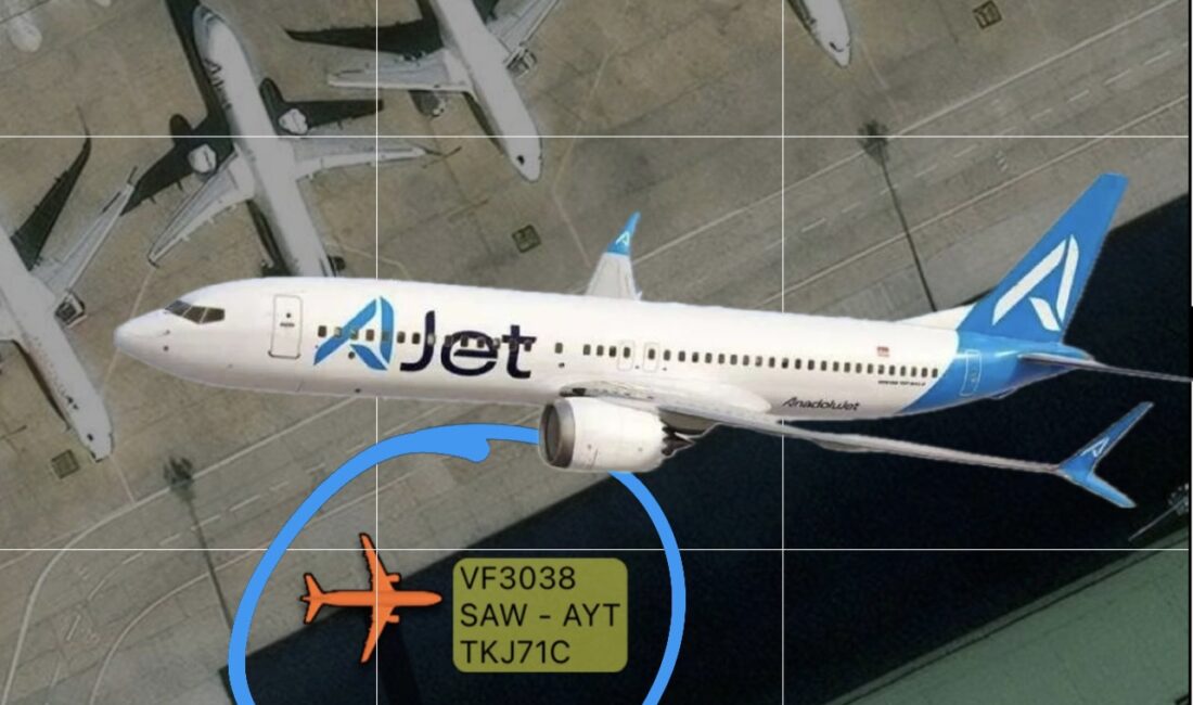 İstanbul Sabiha Gökçen Havalimanı’ndan dün Antalya’ya gitmek üzere hazırlanan AJet’in