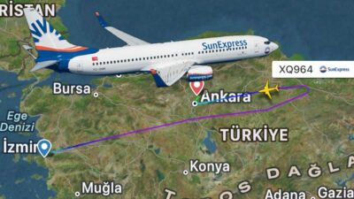 SunExpress’in İzmir-Semerkant uçağı arıza nedeniyle Ankara’ya indi.