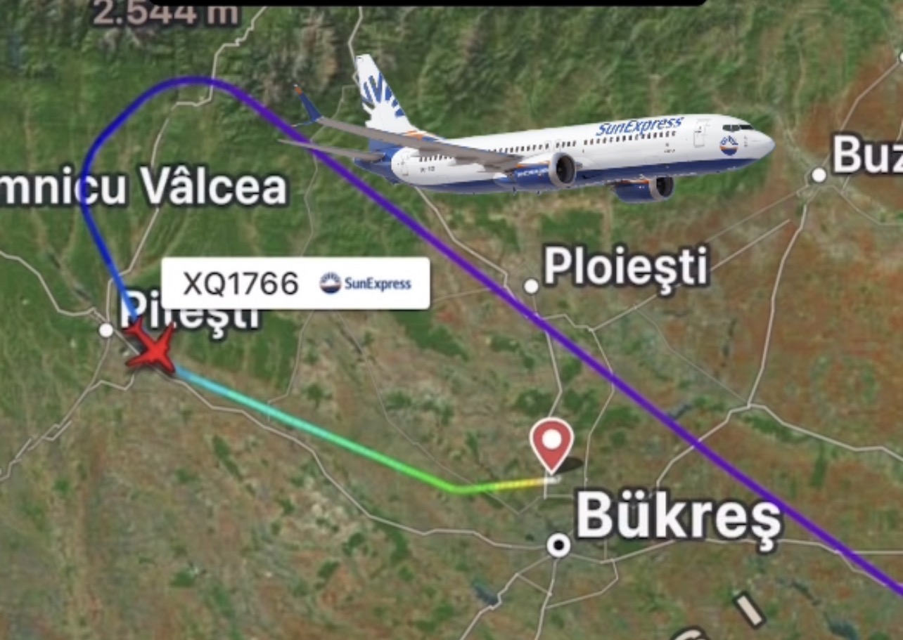 SunExpress uçağından acil durum deklaresi SunExpress Gaziantep-Berlin Uçağı Yolcu Rahatsızlanınca Bükreş’e Acil İniş Yaptı! O