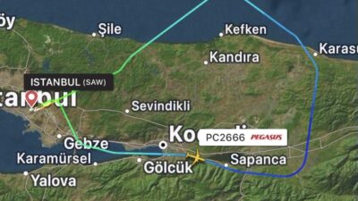 Pegasus Uçağına Yıldırım İsabet Edince Sakarya Üzerinden Sabiha Gökçen’e Geri