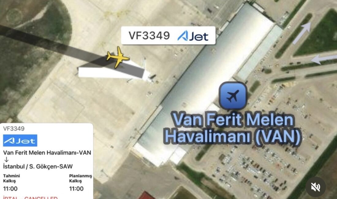 
AJet’in VF3349 Sefer Sayılı Van-İstanbul Sabiha Gökçen Uçuşu Arıza Nedeniyle