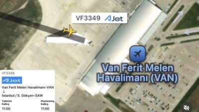 
AJet’in VF3349 Sefer Sayılı Van-İstanbul Sabiha Gökçen Uçuşu Arıza Nedeniyle