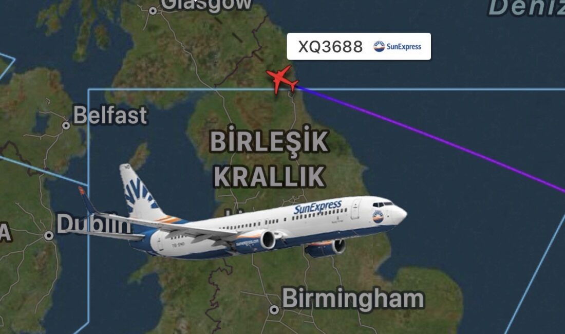SunExpress’in Dalaman Edinburgh uçağı tıbbi acil durum deklare etti