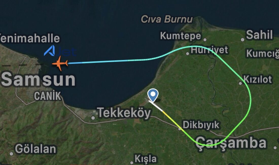 AJet’in bugün saat 03:10’da Samsun’dan İstanbul Sabiha Gökçen’e havalanması planlanan
