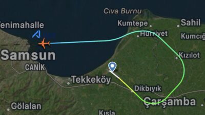 AJet’in bugün saat 03:10’da Samsun’dan İstanbul Sabiha Gökçen’e havalanması planlanan