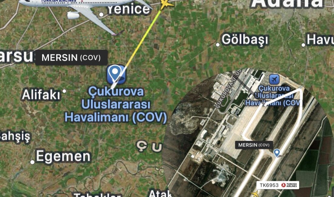 THY’nin dün İstanbul’dan Çukurova’ya giden uçağına yıldırım isabet etti. Uçağın