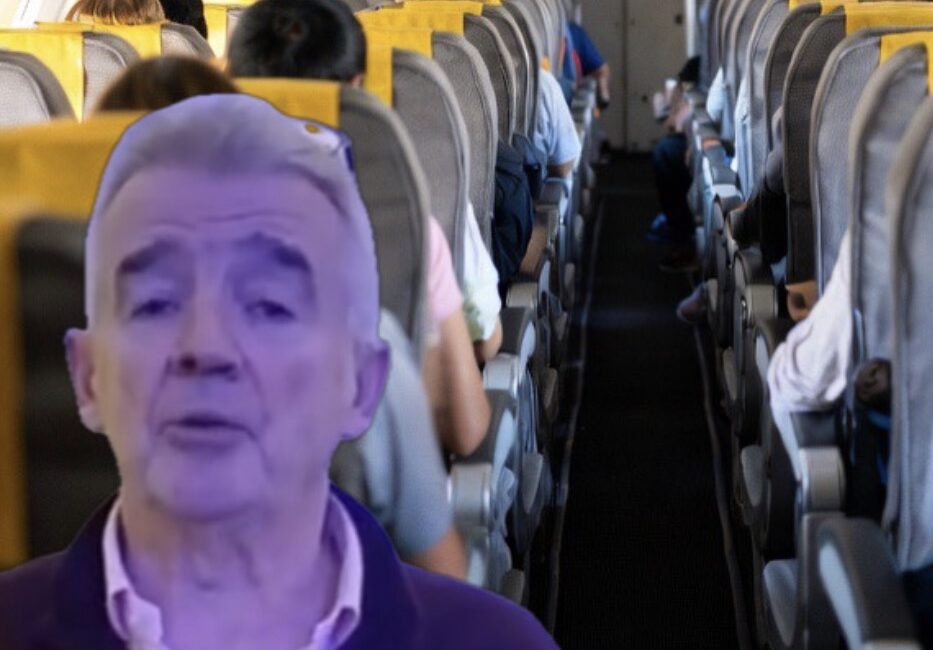 Ryanair’in CEO’su Michael O’Leary, sabah erken saatlerde havalimanlarında alk.l satışının