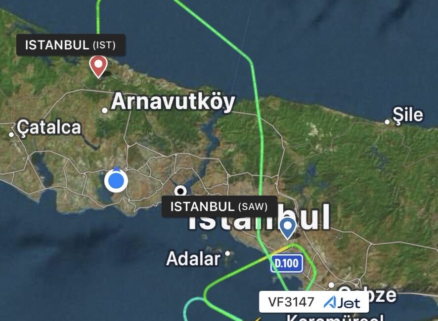 Sabiha Gökçen’de birbiri ardına pas geçtiler Sabiha Gökçen’de Birbiri Ardına Pas Geçtiler! AJet’in Çukurova Uçağı İstanbul