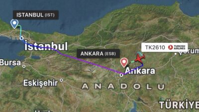 THY’nin İstanbul Diyarbakır uçağı bir yolcu rahatızlanınca Çankırı üzerinde acil
