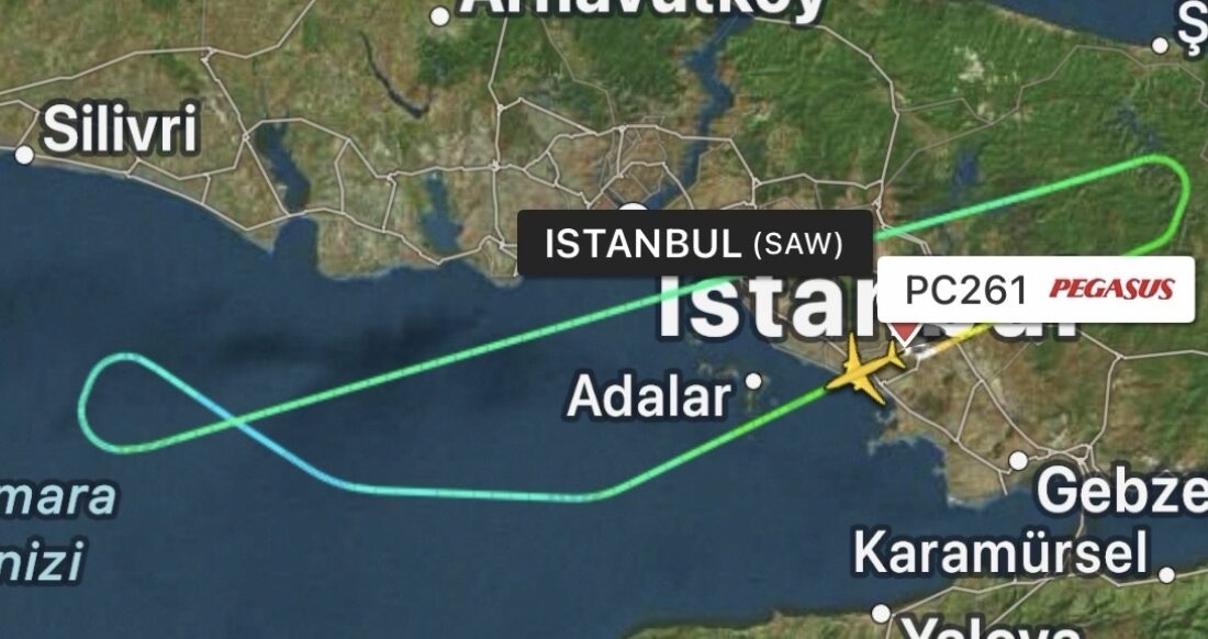 Pegasus’un Podgorica’ya Giden Uçağı Teknik Sorun Nedeniyle Sabiha Gökçen’e Geri