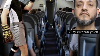 10 bin metrede acil çıkış kapısını açmaya çalışıp kabin görevlisinin
