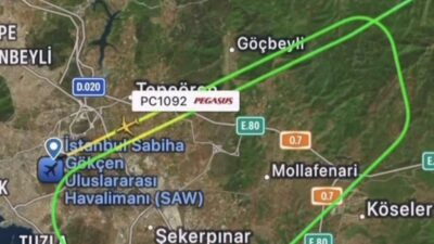 Sabiha Gökçen’de Kuşlar Uçuş Trafiğini Olumsuz Etkiledi. Uçaklar Pisti Böyle