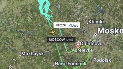 AJet’in Moskova Sabiha Gökçen uçağı, Flightradar24’a göre 2 saat 12