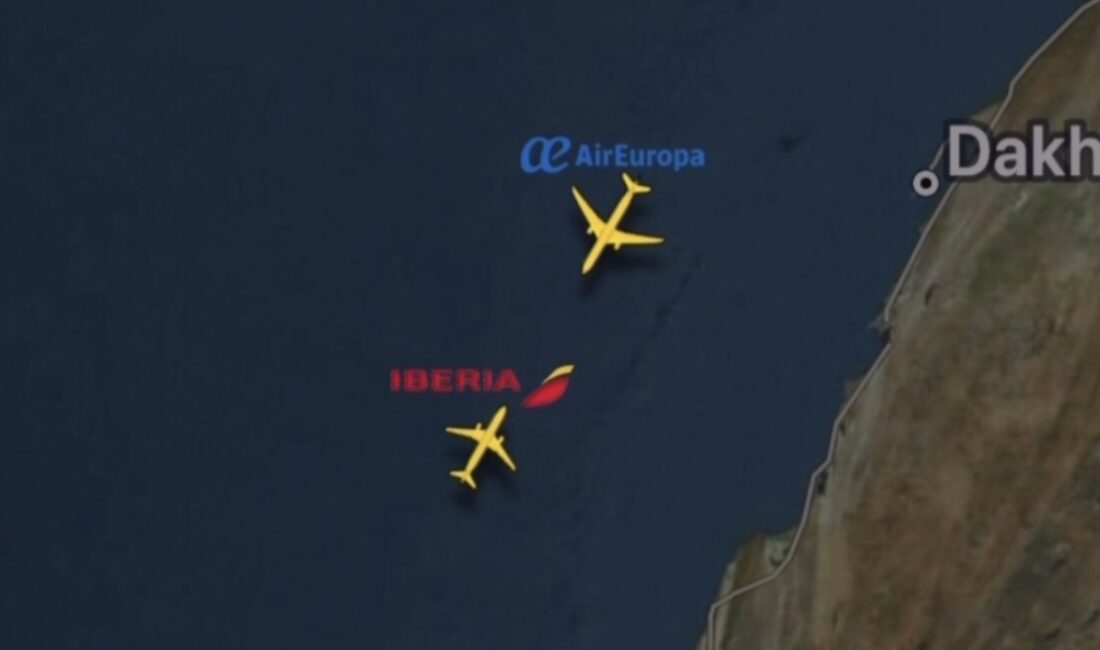 Atlantik Okyanusu’nda Korku Dolu Dakikalar: İki İspanyol Uçağı TCAS ile